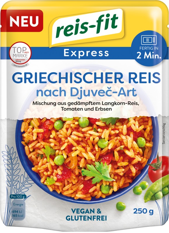 reis-fit Express Griechischer Reis nach Djuvec-Art 250g