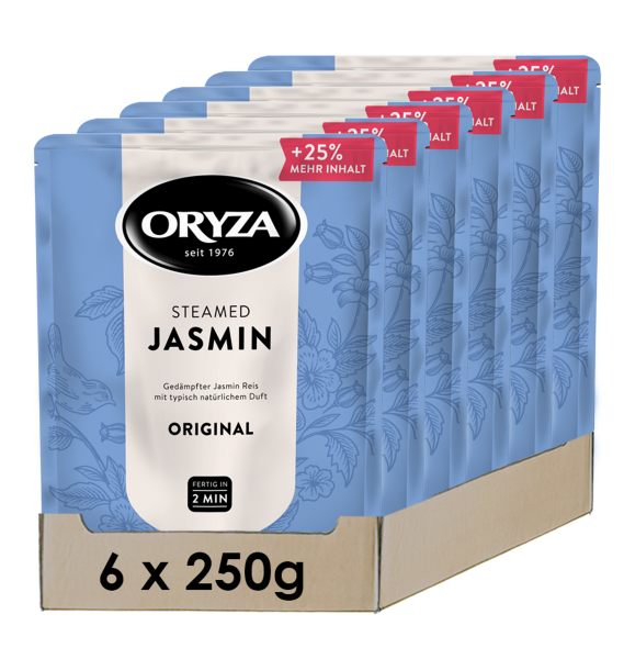 ORYZA Steamed Jasmin Original 6x 250g