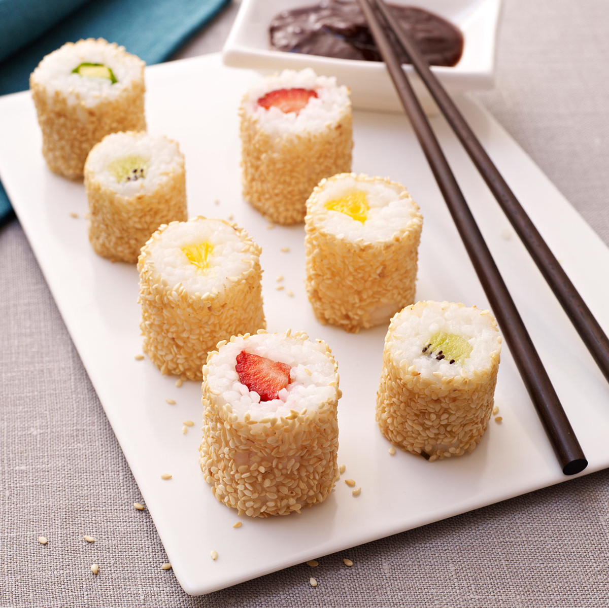 Süßes Sushi | Rezepte | ORYZA | Marken | Reiskontor