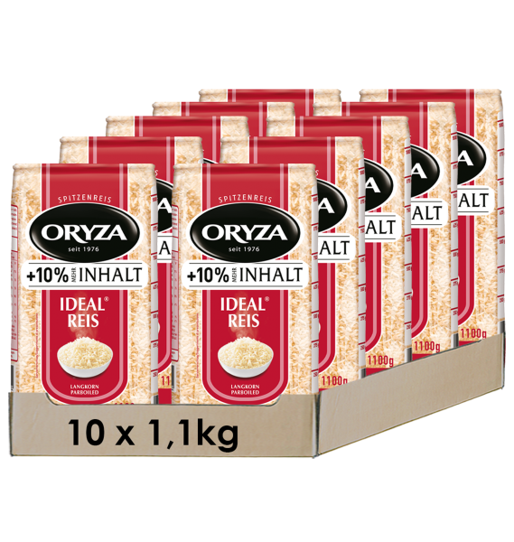 ORYZA Ideal Reis 10x 1,1 kg 10% extra