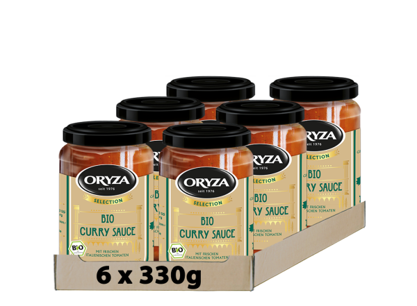 ORYZA Selection Bio Curry Sauce 6x 330g