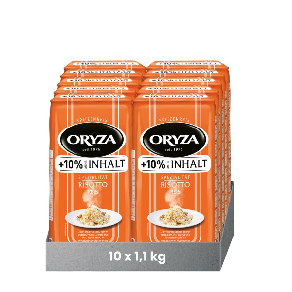 ORYZA Risotto Reis 10x 1,1kg 10% extra