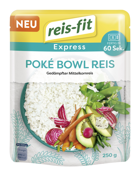 reis-fit Express Poké Bowl Reis 250g