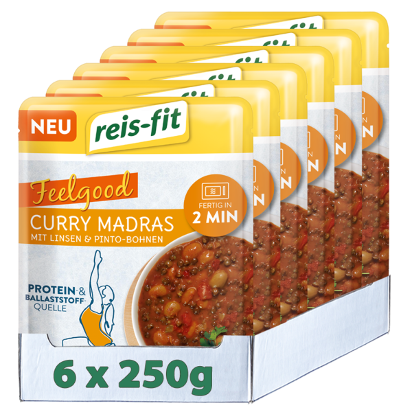 reis-fit Feelgood Curry Madras 6x250g