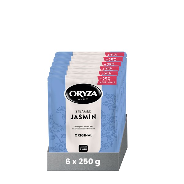 ORYZA Steamed Jasmin Original 6x 250g