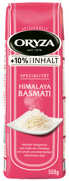 ORYZA Himalaya Basmati Reis 550g 10% extra