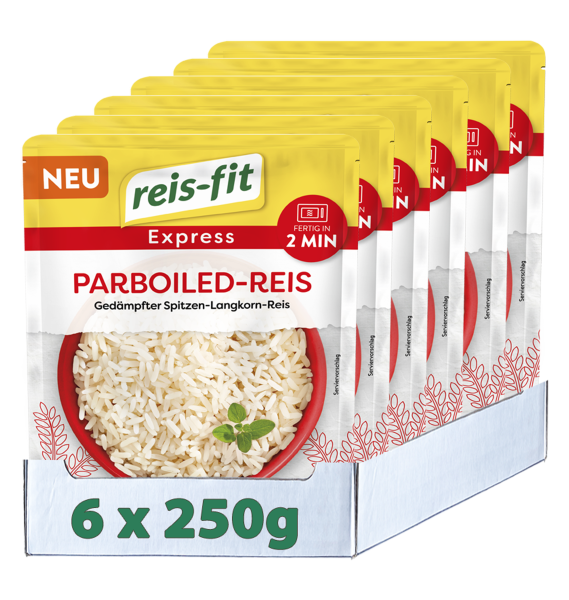 reis-fit Express Parboiled-Reis 6x 250g